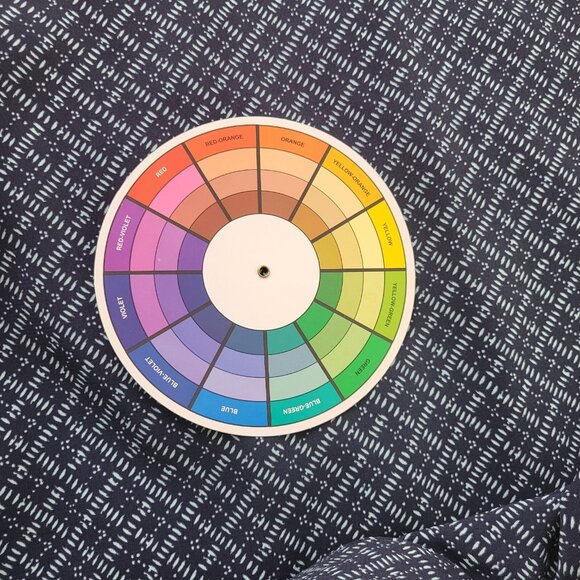 Catherines Plus Size 2X Blue Geometric Top 3/4 Sleeve Quarter Zip GEO58XE - Picture 9 of 9